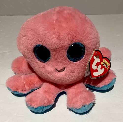 Sheldon The Pink Octopus 6" Ty Beanie Boo 2023 - Foto 2 di 7