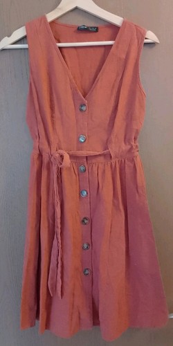 Shein Burnt Orange Summer Dress Size Small / 8