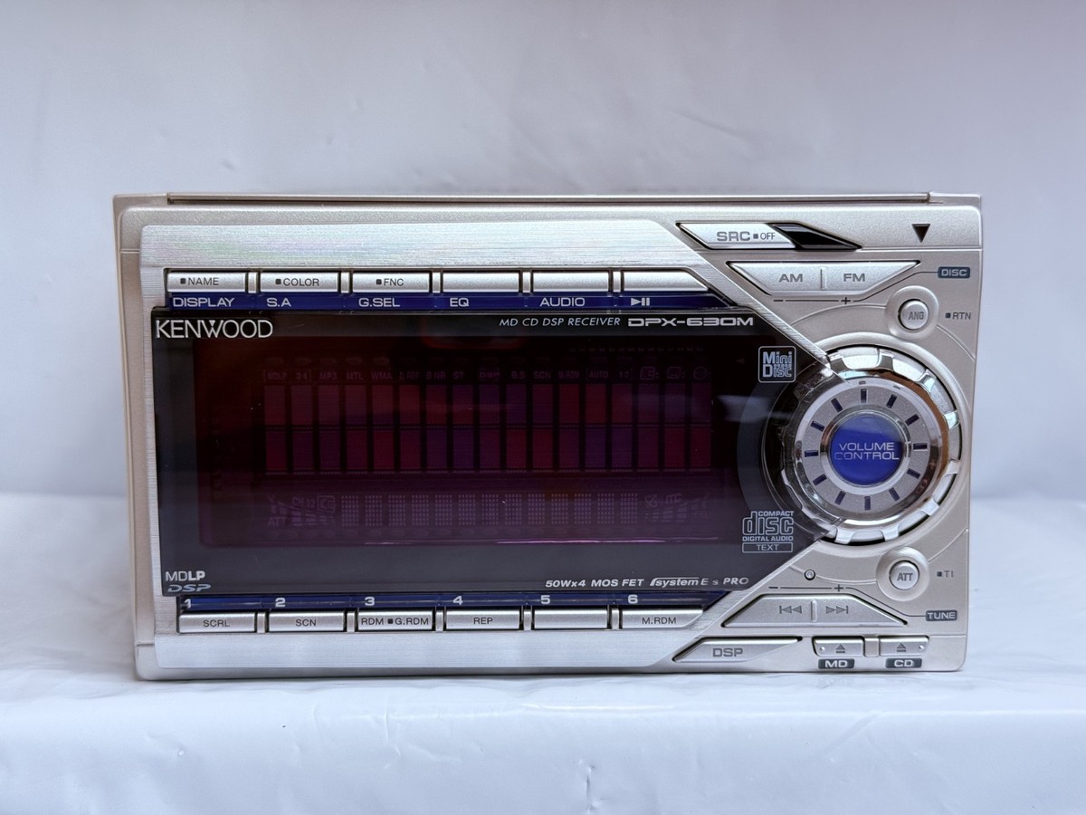 KENWOOD　ケンウッド　DPX−630M Kenwood DPX-630M 2DIN Vintage CD MD JDM w/ External