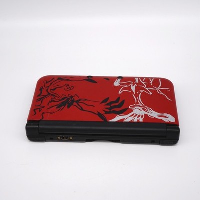 Nintendo 3DS XL Red Game Console w/ Pokemon X Y Plates + extras