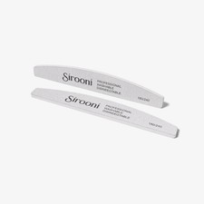 25 PCS Zebra Nail Files 180/240 Grit - Professional 180/240, Grey