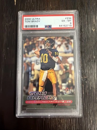 2000 Ultra Tom Brady #234 Rookie Card PSA 6 Excellent - Mint Patriots RC