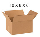 100pcs 10x8x6 Shipping Boxes for Packing & Moving Heavy Duty Corrugated Cartons