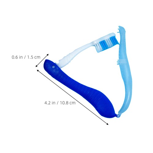 Cepillo de dientes de viaje plegable de cerdas portátil senderismo cepillo de dientes camping dental - Imagen 4 de 5