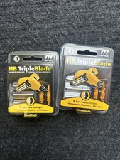 NEW HB HeadBlade 8 Triple Blade Cartridges 4 Adaptor 2 Caliper  *Free Shipping*