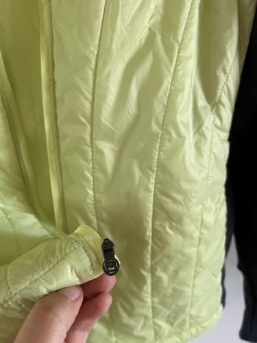 Avalanche Jacket Womens Medium M Yellow Puffer Hiking Casual Zip Off Sleeves - Picture 5 of 5