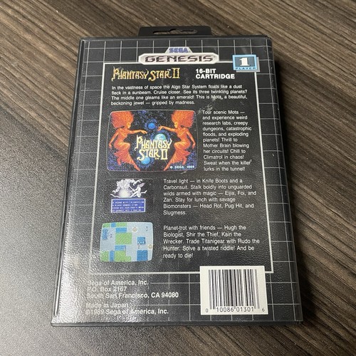 Phantasy Star II Sega Genesis Game Cartridge + Case - Picture 6 of 7