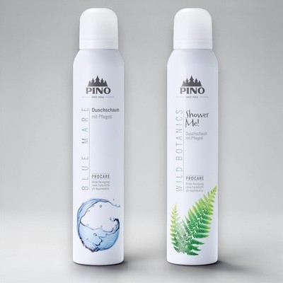 PINO Duschschaum Set   Blue Mare & Wild Botanics (2 × 200 ml) 44,98 /1 L