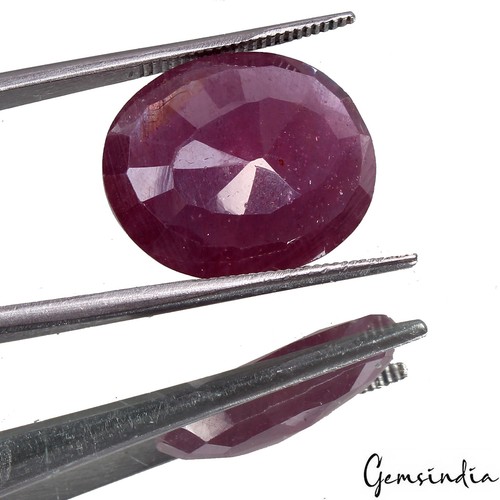 Natural Red Ruby, Mozambique ~Oval Cut, Certified 13.60 Cts Loose Gemstone~17mm - Picture 5 of 7