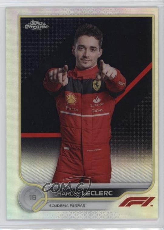 2022 Topps Chrome Formula 1 F1 Racers Refractor Charles Leclerc #25
