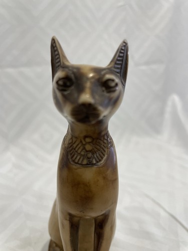Egyptian Cat Goddess Bastet Cat Figure Rare Find 5.5” Tall - Picture 7 of 12