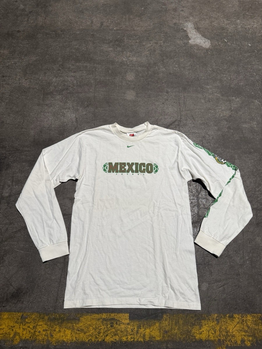 RARE Vintage Nike Mexico Soccer Futbol Mens S Pullover Center