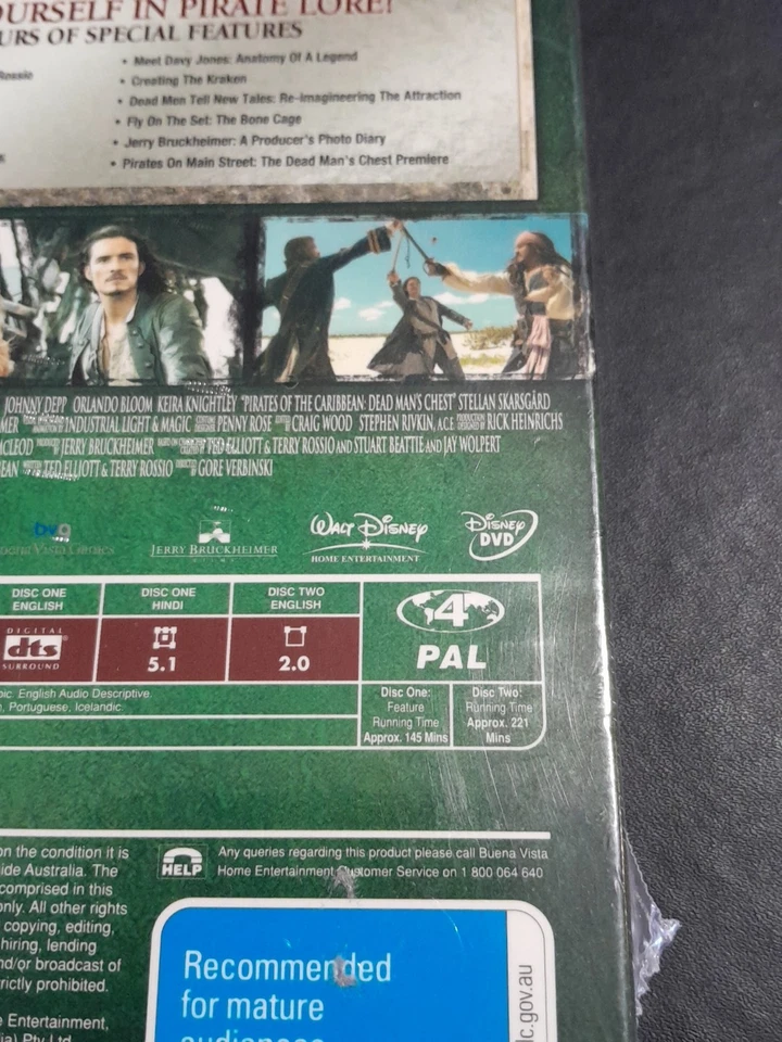 Pirates Of The Caribbean Dead Mans Chest  (DVD, 2-Disc Special Edition, 2006)  - image 4 of 4