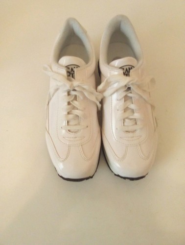 Sam and Libby weiß schwarz Kunstleder Schnürschuhe Low-Top Sneakers Gr. 7,5 B - Bild 2 von 17