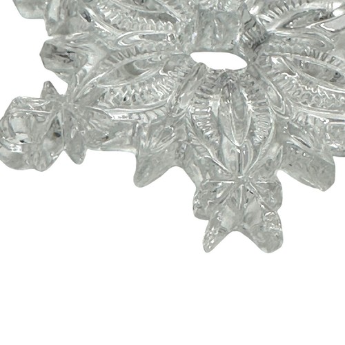 Waterford Crystal Snow Star Ornament Signed Cut Glass Star Holiday Ireland 4in - Picture 15 of 16