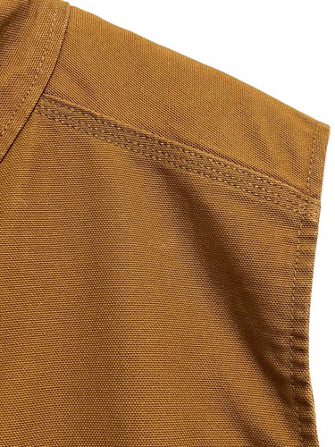 Carhartt Vest Mens 3XL Brown Loose Fit Sherpa Lined Canvas Workwear Zip Front - Picture 9 of 14