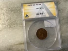 1875 Indian Head Penny AU55