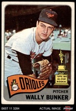 1965 Topps #290 Wally Bunker Orioles ASR 3.5 - VG+