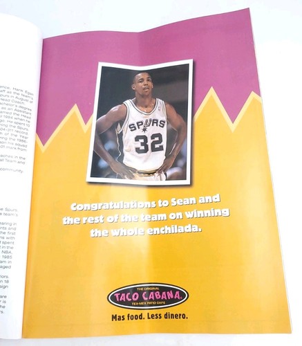 1999-2000 San Antonio Spurs Yearbook and NBA Final Program VGUC - Picture 5 of 16