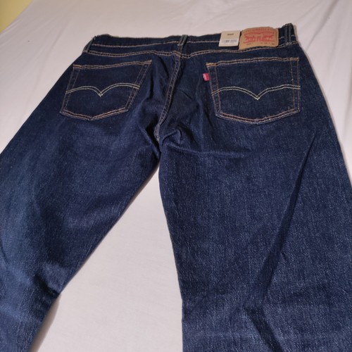Pantalones de mezclilla para hombre Levi Strauss 505 regular ecológicos - 36X34 pierna recta - elásticos #2 - Imagen 16 de 20
