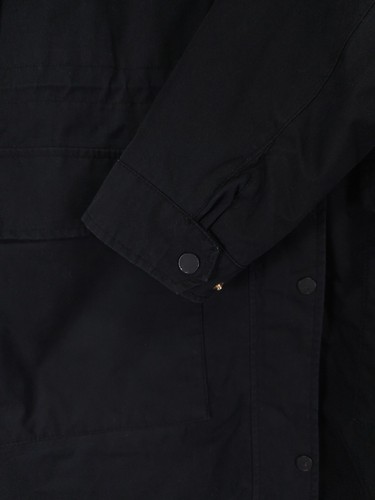 Abrigo Joules Loxley Acogedor Talla 16 Negro Impermeable Forrado de Vellón Parka Impermeable - Imagen 10 de 15