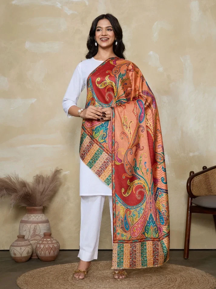 Modern Printed Women's Scarf or Stole Casual Winter Shawls Soft Warm for Casual - Image 2 of 4