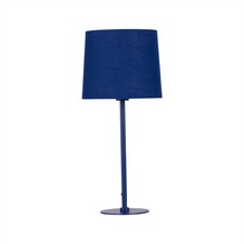 Modern Navy Blue 40cm Bedside Light Table Lamp Bedroom Lighting