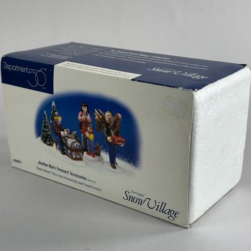 Accesorios Dept 56 Snow Village Another Man's Treasure #54976 retirados 1998-2001 - Imagen 2 de 4