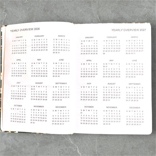 2025 A5 WTV Premium Design Week per visualizzare diario anno intero pianificatore copertina morbida MA - Foto 14 di 40