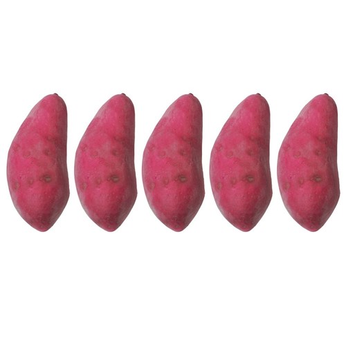 5 Pcs Di Patate Viola Ornamento Vegetale Verdure in Schiuma - Foto 5 di 12