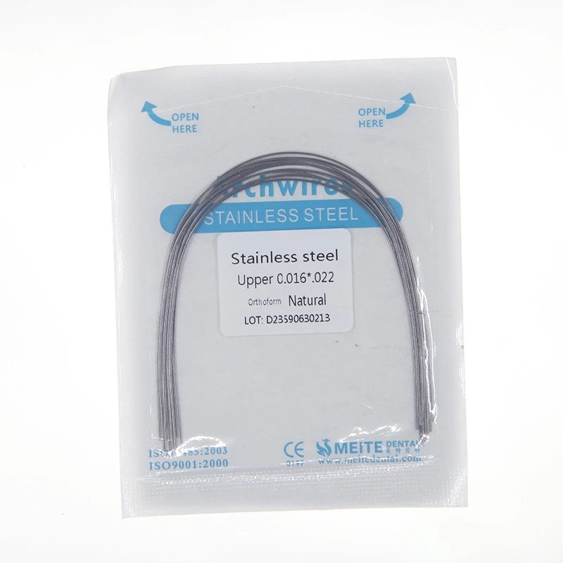 100Pc Dental Ortho S.S Arch Wire Round Rectangular Stainless Steel Wires Natural - Image 2 of 4