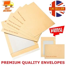 Please Do Not Bend Hard Card Board Backed Envelopes Brown Manilla C6 C5 A5 A4 A3
