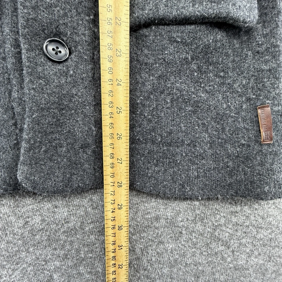 CÁRDIGAN BEN SHERMAN MEZCLA LANA BOTÓN CARBÓN HOMBRE Pequeño Foto 3 de 4