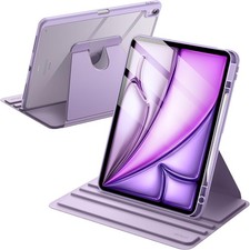 Case for iPad Air 13-Inch M4/M3/M2 2026/2025/2024 with Pencil Holder, 360 Rota