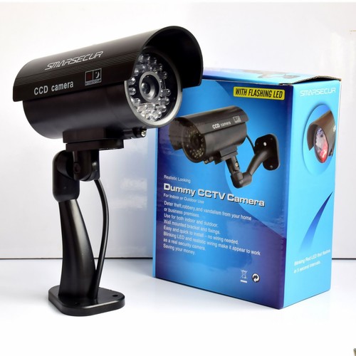 New 2x Dummy Security Camera Fake Flashing Light Home Simulation Monitor - Picture 7 of 14