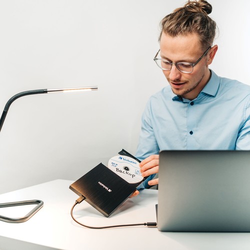 VERBATIM® Ultra HD 4K Blu-ray Writer with USB-C Port - Afbeelding 4 van 9