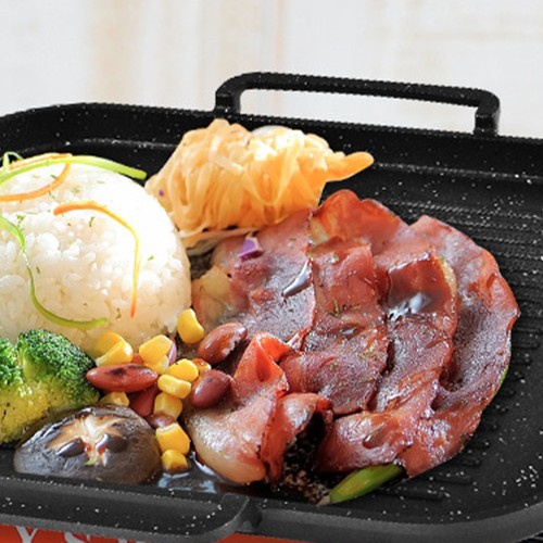 Rauchloser Barbecue -Topf Induktionsherd Grillplatte Grillpfanne Grillen - Bild 10 von 11