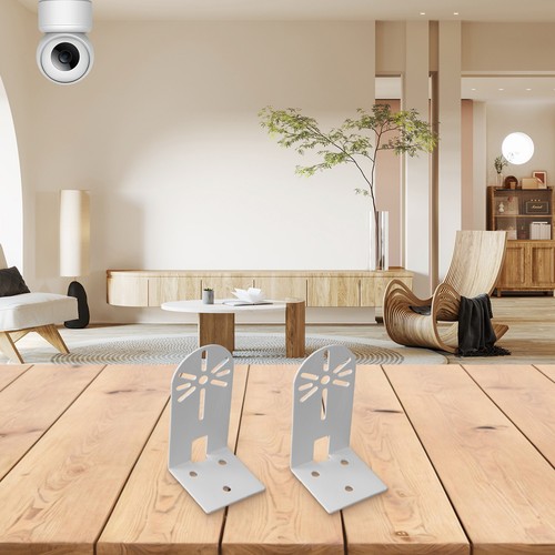 Easily Installable 2 Metal Wall Mounts for Eufy Indoor Cameras White Color - Picture 11 of 16