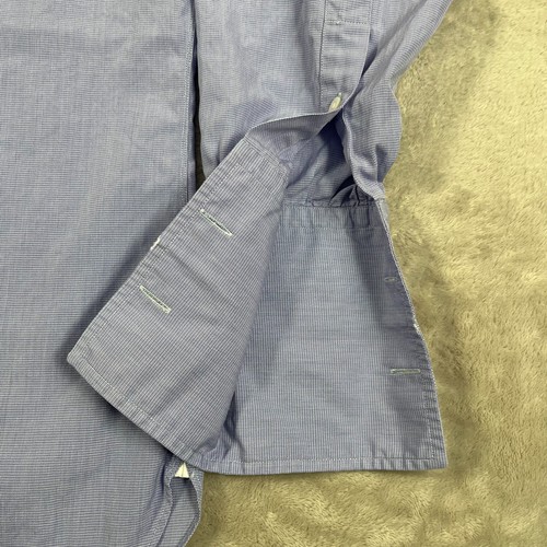 Turnbull & Asser Hemd Herren Größe 16 Blau Weiß Baumwolle Hergestellt in England - Bild 3 von 15