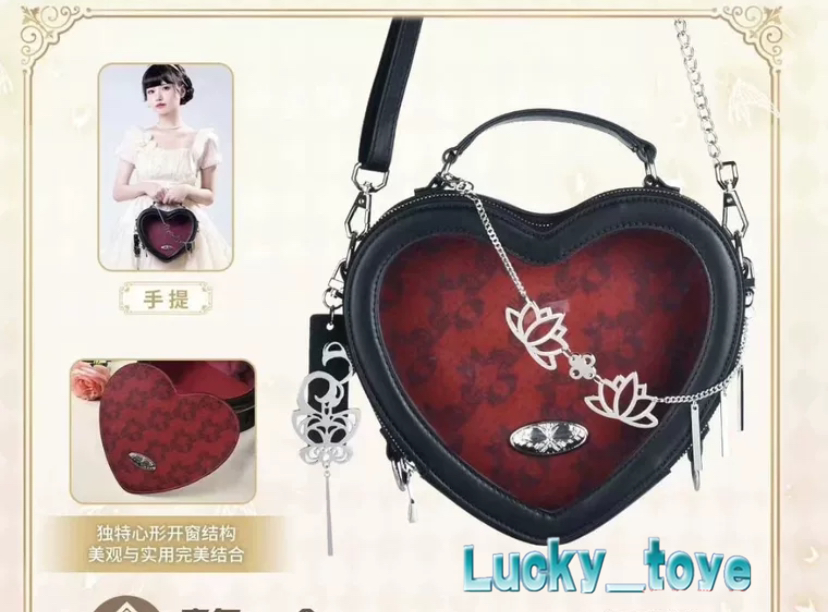 バッグ chiiiibag leather Heart shoulder bag Ch!iii ショルダーバッグ バッグ ch!iii/チー Leather Heart Shoulder