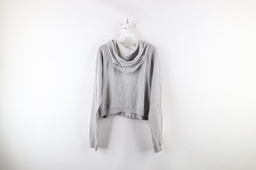 Vtg Y2K 2001 Harley Davidson Womens L Distressed Cropped Fit Full Zip Hoodie USA - Picture 8 of 10