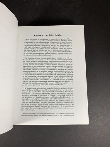 Contract Law And Theory Revised Third Edition 2003 By Robert Scott Hardcover  - Picture 6 of 9