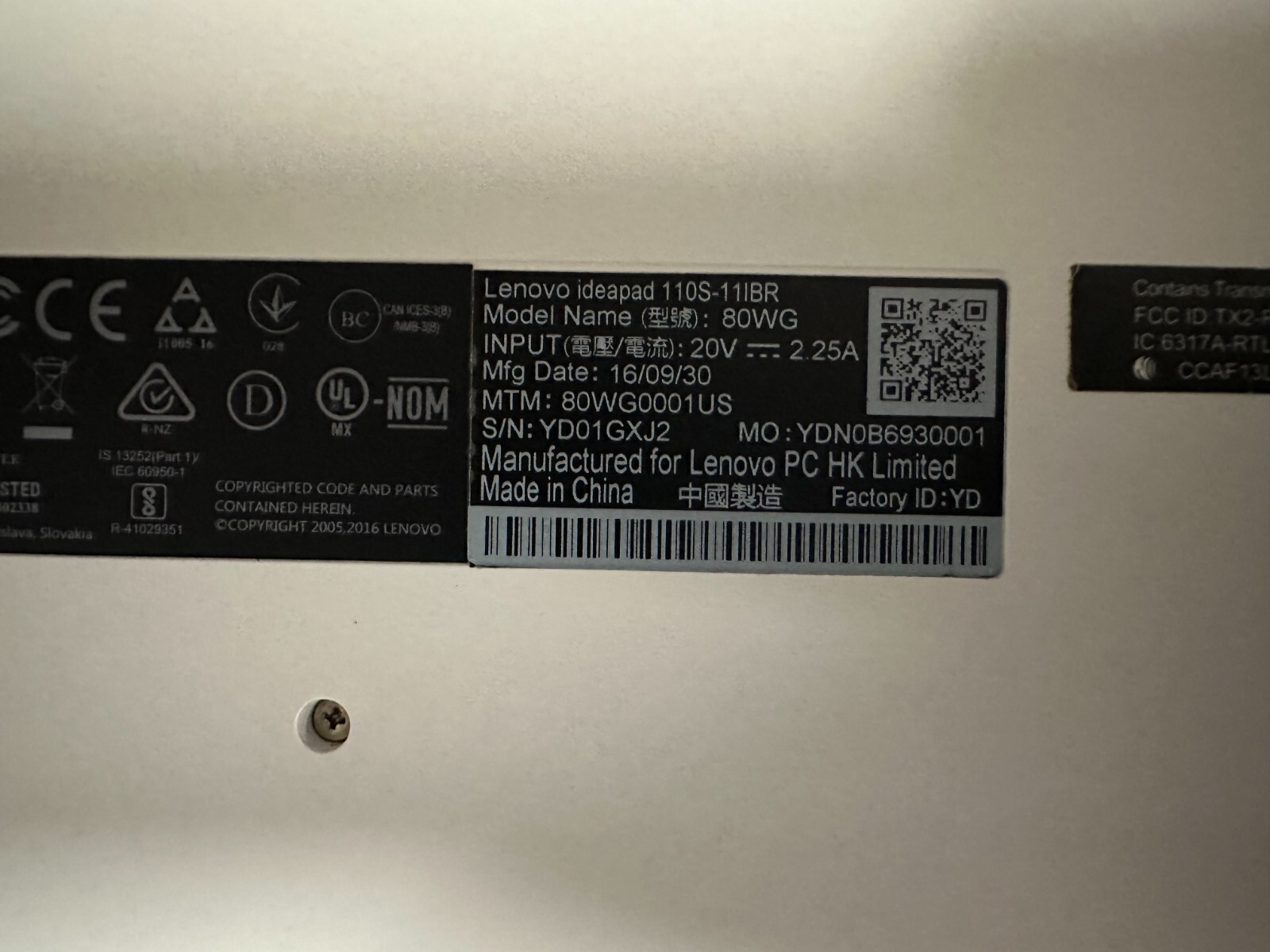 Lenovo IdeaPad 110s - 11IBR | Intel Celeron, 2GB RAM, 32GB HDD, Windows 10 | - Picture 7 of 8