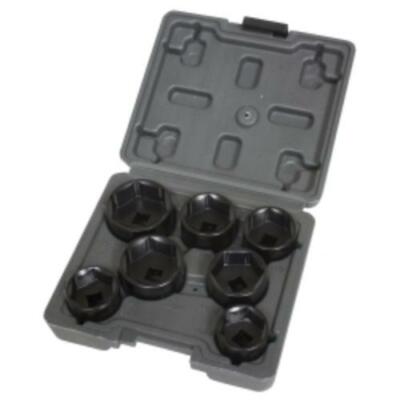 Low Profile Design ARES 71150-7-Piece Low Profile Fuel Filter Socket Set