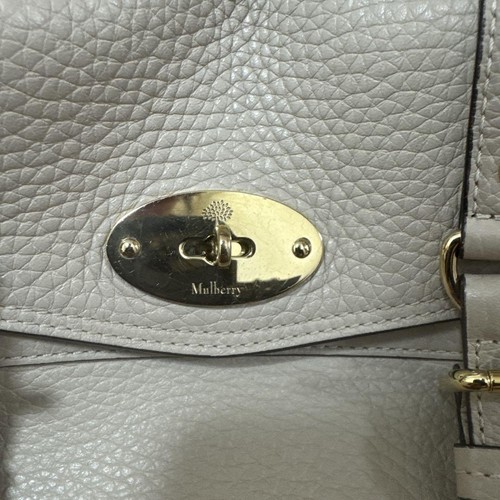 MULBERRY Alexa Mini Handbag Shoulder Bag White Leather Women Used Excellent Auth - Picture 2 of 10