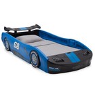 Kids Blue Turbo Race Car Twin Plastic Toddler Kid Children Bedroom Furniture