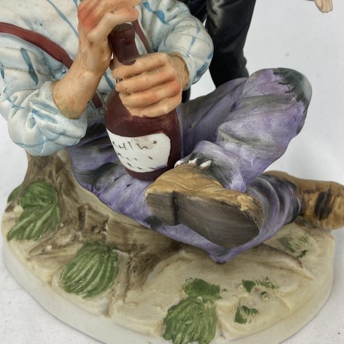 LEFTON Vintage "Grandpa Sleeping With Butterfly on Head" PORCELAIN FIGURINE 7779 - Picture 3 of 7