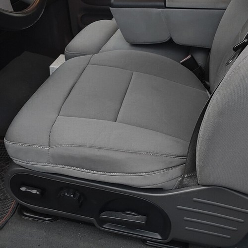 For 2004 2005 2006 2007 2008 Ford F150 Driver Bottom Cloth Seat Cover Light Gray - Picture 2 of 20