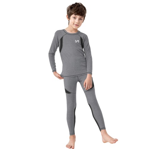 Kids Thermal Underwear for Boys, Long Johns Fleece Lined Set, Shirt & Pants - Picture 17 of 17