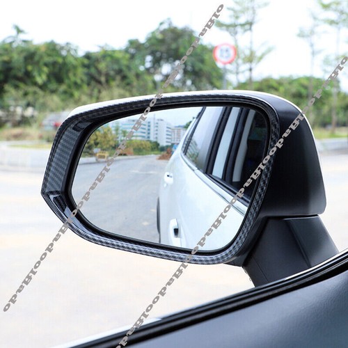 For Toyota Highlander 2020-22 Carbon Fiber Rearview Side Mirror Rain Visor Cover - Picture 6 of 6